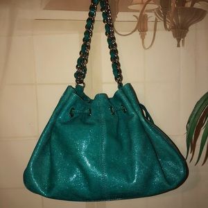 Fabulous! medium to large;Teal leather KATE SPADE